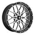 Msa Offroad Wheels M45 Portal Utv 18X7 +0 Gloss Black Machined
