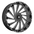 Msa Offroad Wheels M46 Blade Utv 18X7 +0 Gloss Black Milled