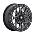 Msa Offroad Wheels M48 Portal Utv Beadlock 15X6 +38 Gloss Black Milled W/ Gb Ring