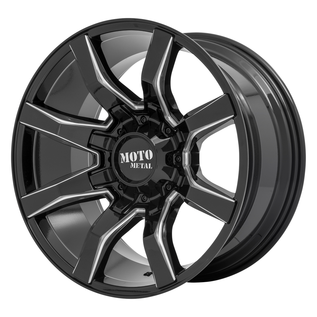 Moto Metal Mo804 Spider 20X9 +18 Gloss Black Milled