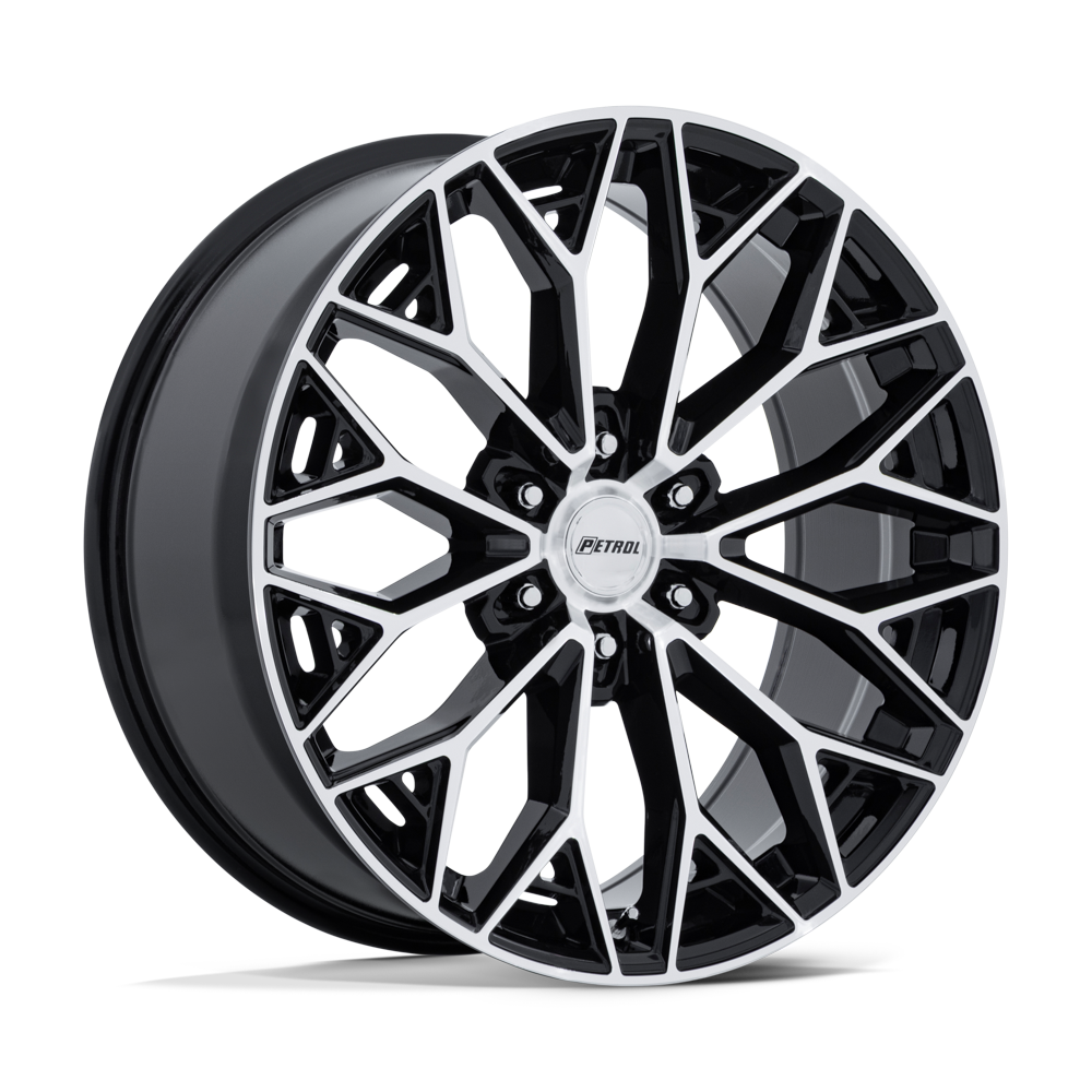 Petrol Pe006 P5E 20X9.5 +25 Gloss Black W/ Machined Face