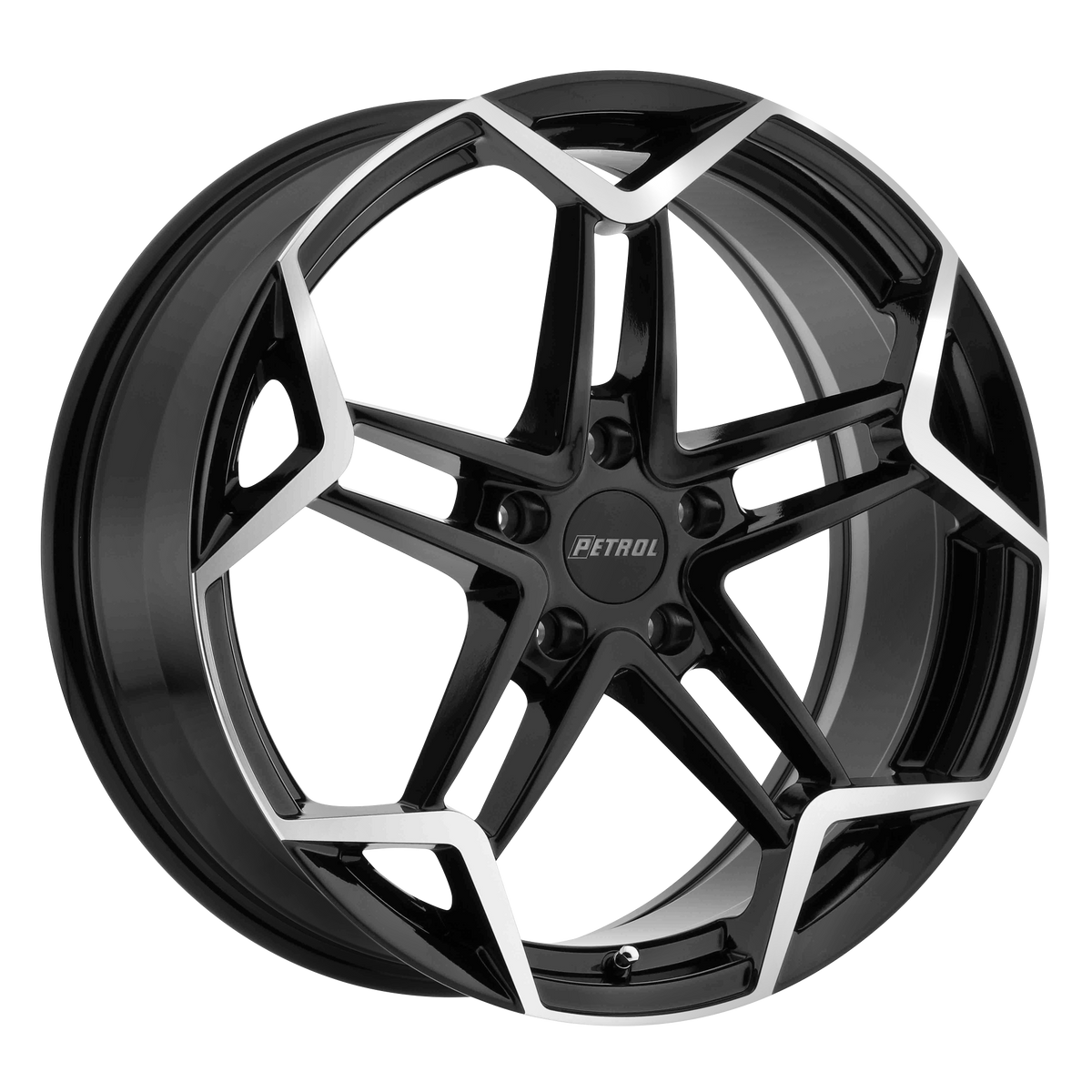 Petrol P1A 19X8 +40 Gloss Black W/ Mach Cut Face