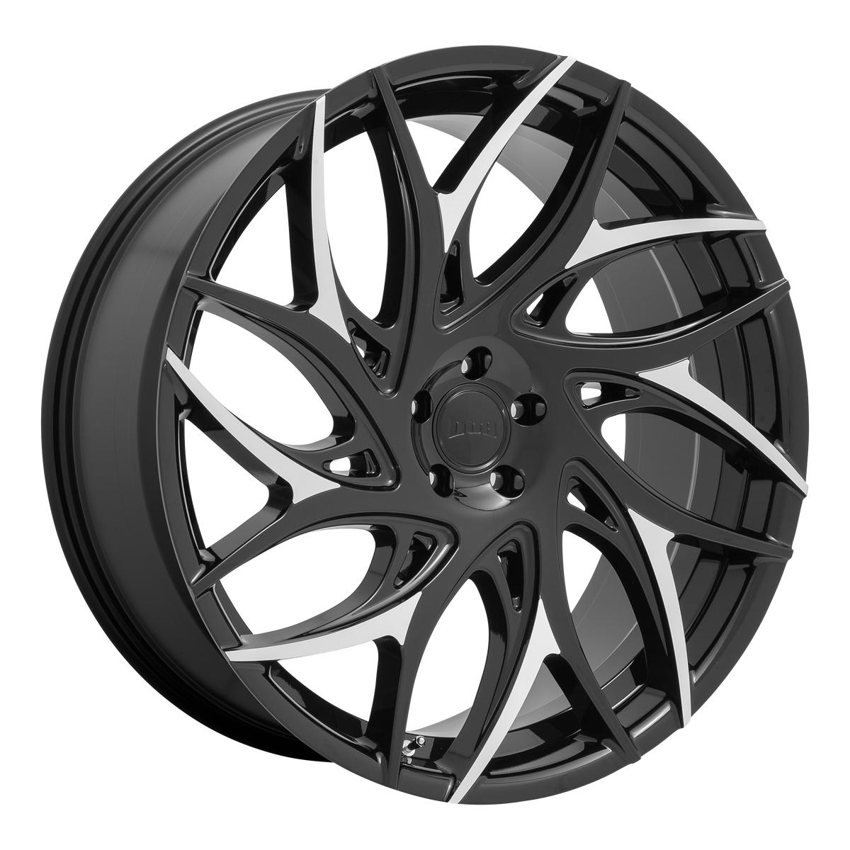 Dub 1Pc S259 G.O.A.T. 20X9 +35 Gloss Black W/ Machined Spokes