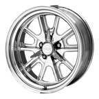 American Racing Vintage Vn427 Shelby Cobra 17X7 +0 Two-Pc Mag Gray Polish Barrel