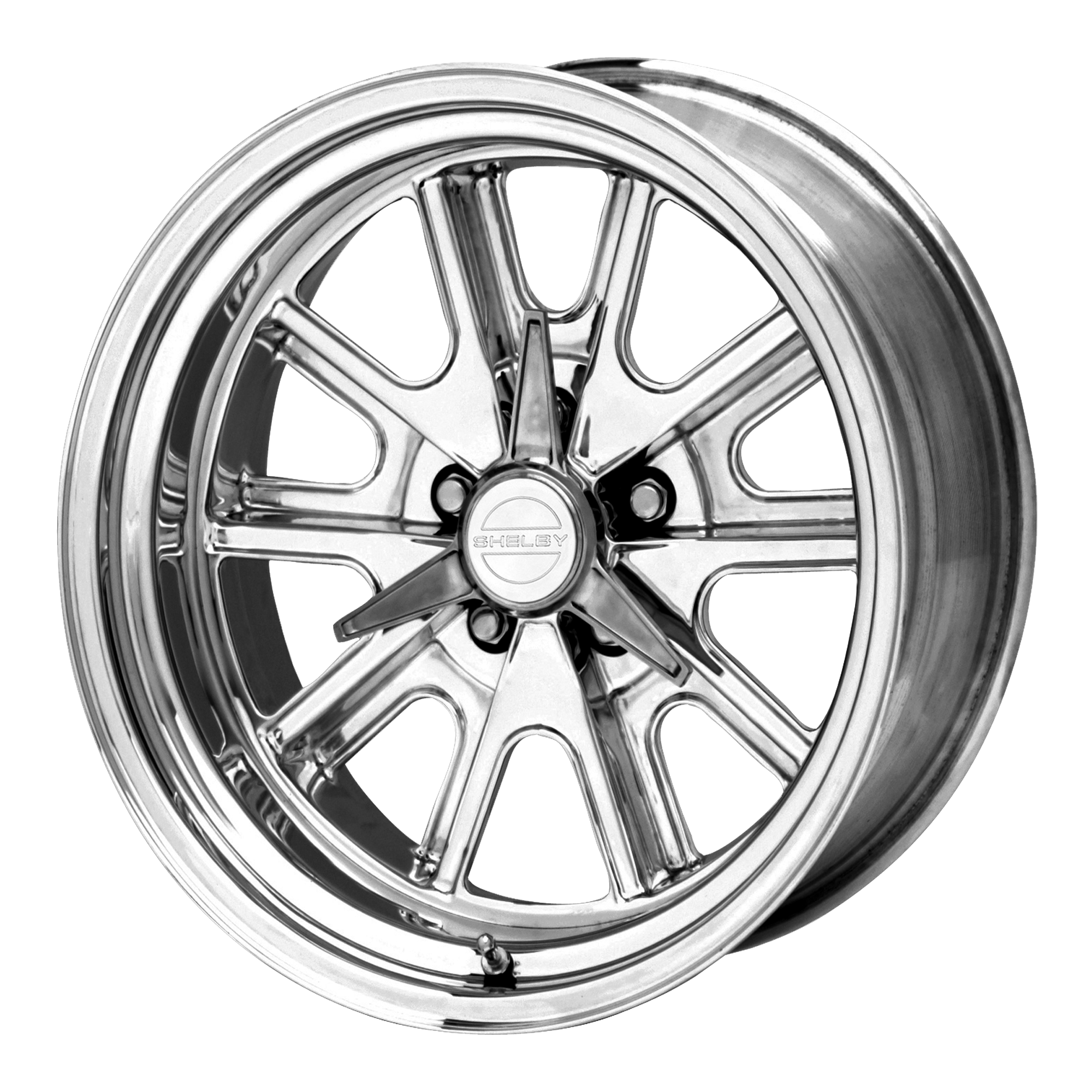 American Racing Vintage Vn427 Shelby Cobra 17X8 +6 Two-Piece Polished