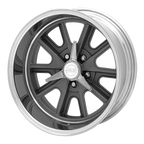 American Racing Vintage Vn427 Shelby Cobra 18X8 +0 Two-Pc Mag Gray Polish Barrel
