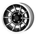 American Racing Vintage Vn47 Vector 15X8.5 +6 Satin Black Machined