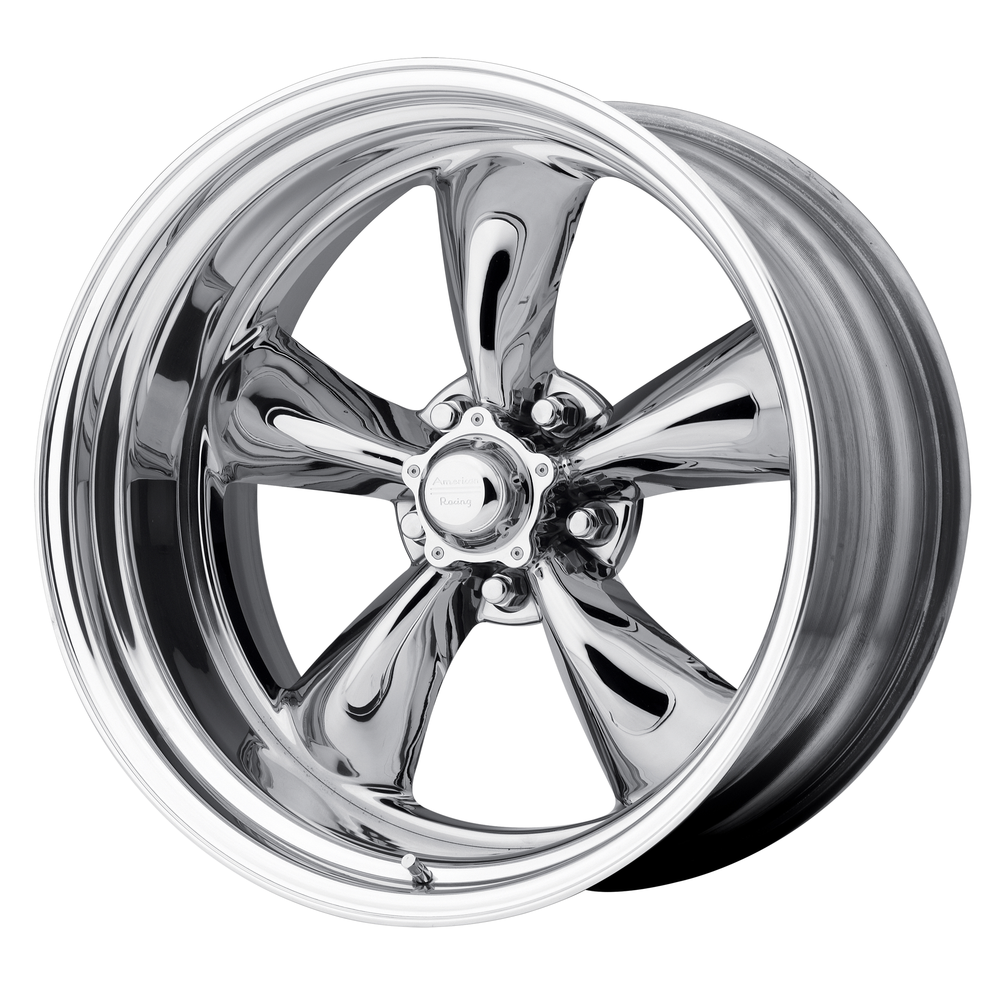 American Racing Vintage Vn474 Gasser 17X8 -12 Two-Piece Polished