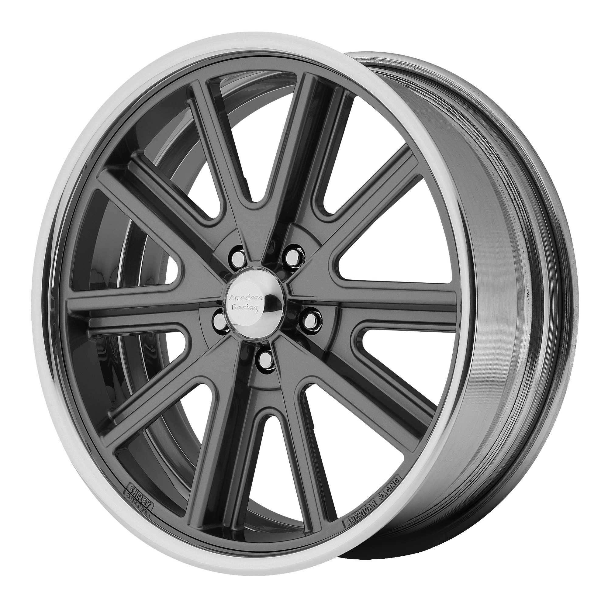 American Racing Vintage Vn407 Cobra 18X8 +32 Two-Piece Polished