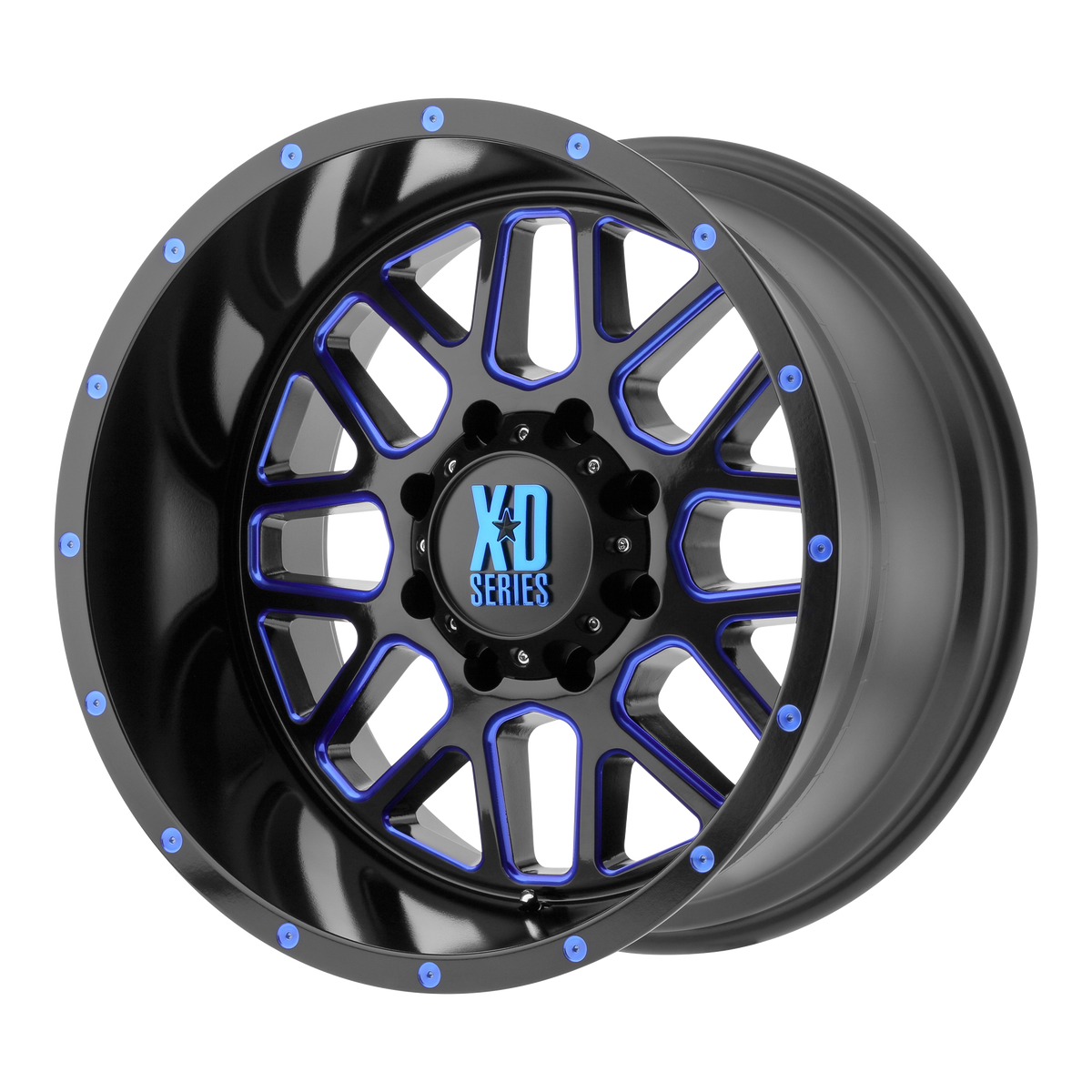 Xd Xd820 Grenade 20X9 +0 Satin Black Mill W/ Blue Tint