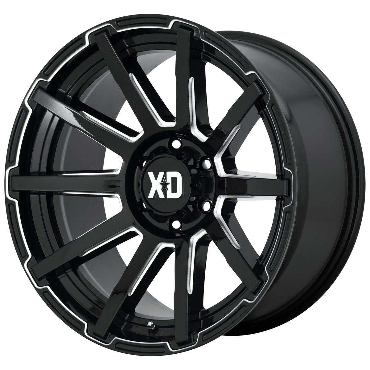Xd Xd847 Outbreak 16X8 +10 Gloss Black Milled