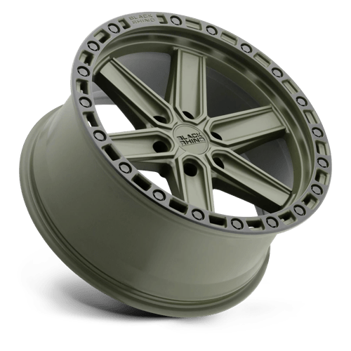 Black Rhino Hard Alloys Henderson 17X9 +0 Olive Drab Green W/ Black Ring