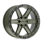 Black Rhino Hard Alloys Henderson 17X9 +0 Olive Drab Green W/ Black Ring