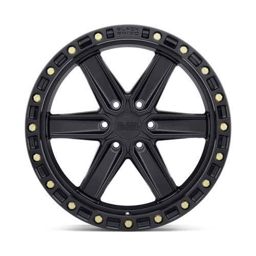 Black Rhino Hard Alloys Henderson 20X9.5 -18 Matte Black W/ Brass Bolts