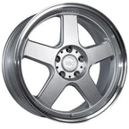 Anovia Wheels Highball 18X8.5 +35 Silver Paint W/ Machined Lip
