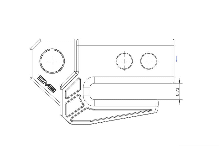 DV8 Xtract Hitch Skid Plate