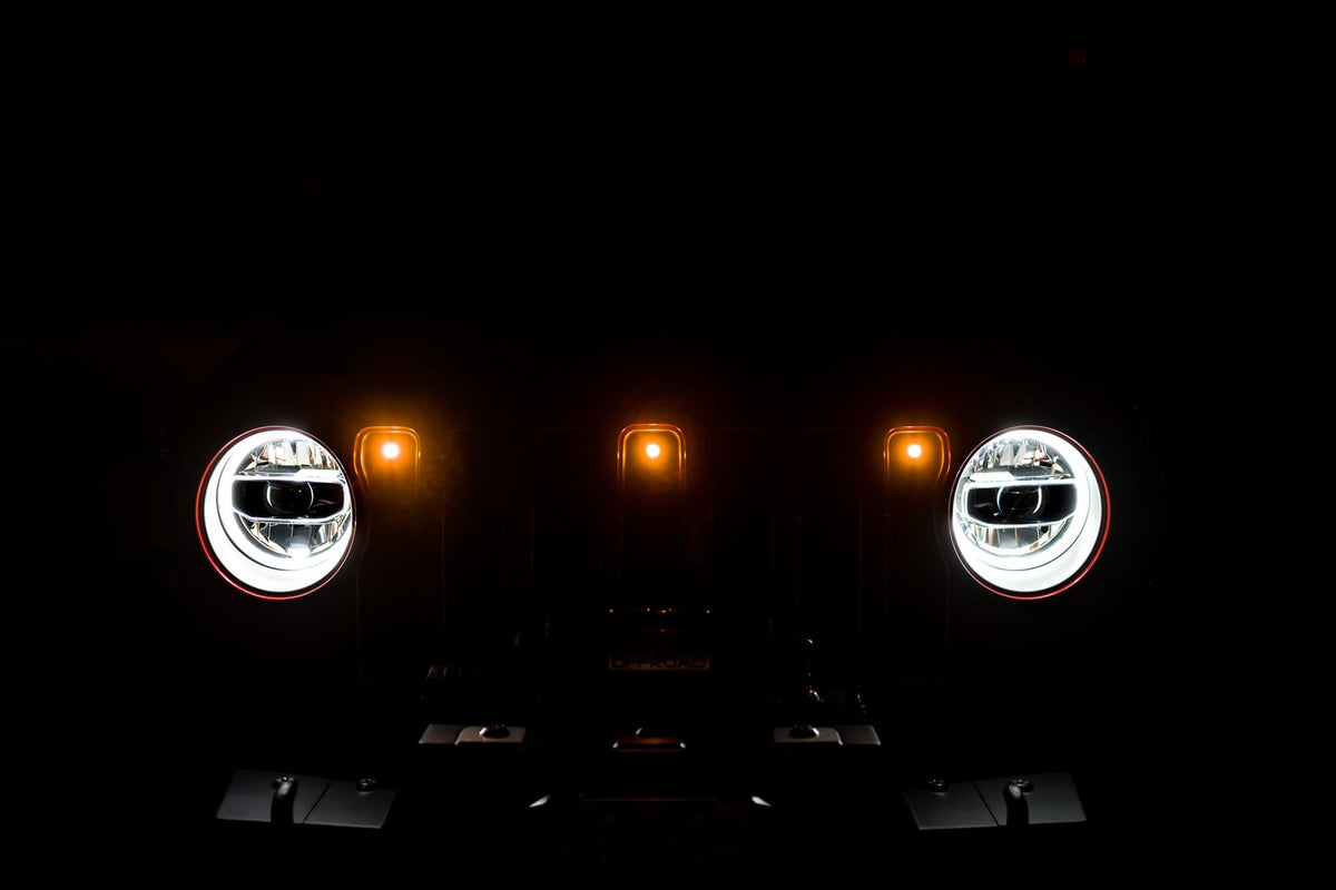 Jeep Wrangler JL Amber Grille Lights