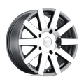 Black Rhino Hard Alloys Journey 18X8 +48 Gloss Gunmetal W/ Mirror Cut