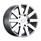 Black Rhino Hard Alloys Journey 18X8 +48 Gloss Gunmetal W/ Mirror Cut