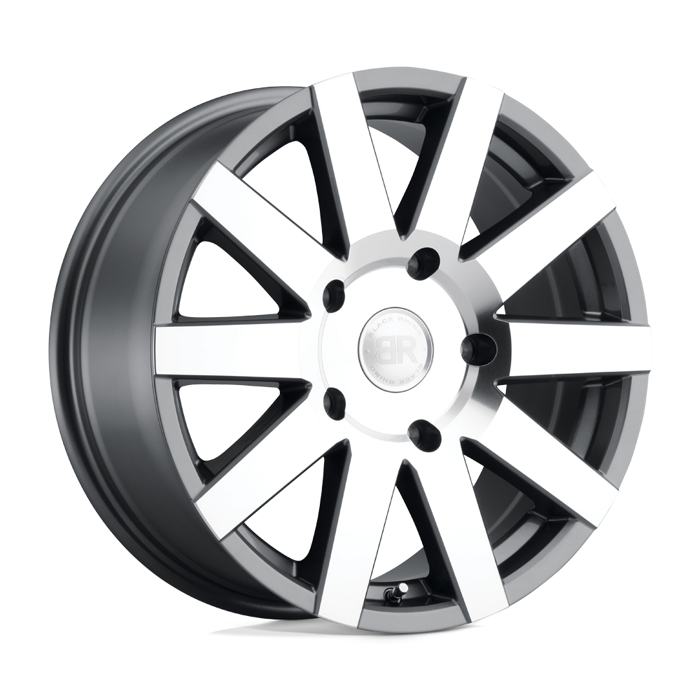 Black Rhino Hard Alloys Journey 18X8 +48 Gloss Gunmetal W/ Mirror Cut
