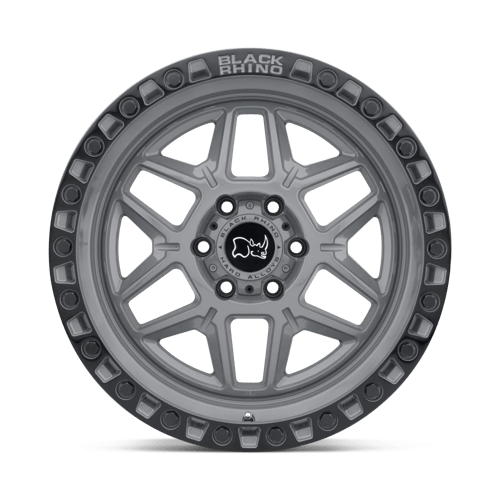 Black Rhino Hard Alloys Kelso 20X9 +12 Battleship Gray W/ Black Ring