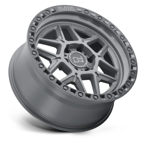 Black Rhino Hard Alloys Kelso 18X9 +0 Battleship Gray W/ Black Ring