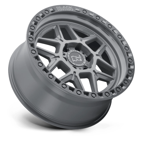 Black Rhino Hard Alloys Kelso 20X9 +0 Battleship Gray W/ Black Ring