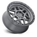 Black Rhino Hard Alloys Kelso 17X9 +0 Silver W/ Mirror Face & Lip