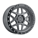 Black Rhino Hard Alloys Kelso 17X9 +0 Silver W/ Mirror Face & Lip