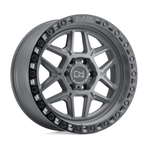 Black Rhino Hard Alloys Kelso 17X9 +0 Silver W/ Mirror Face & Lip