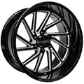 Arkon Off-Road Kennedy 22X12 -51 Gloss Black W/ Milled Edges