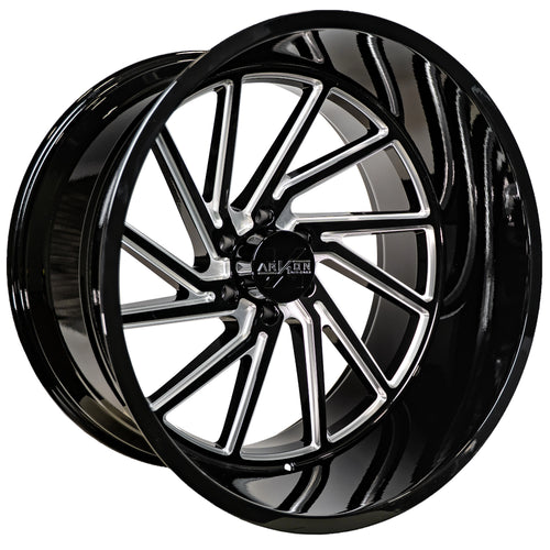 Arkon Off-Road Kennedy 24X14 -81 Gloss Black W/ Milled Edges