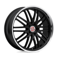 Victor Equipment Lemans 19X11 +36 Gloss Black W/ Mirror Cut Lip