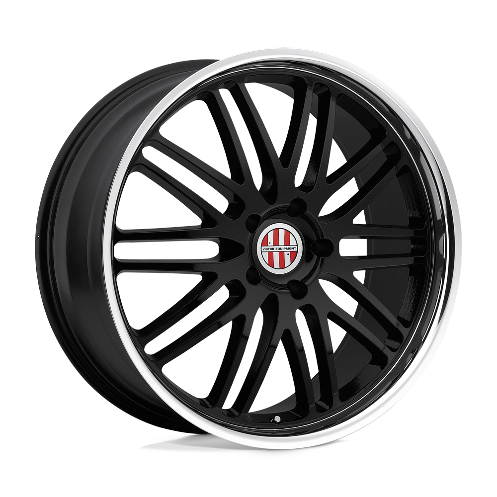 Victor Equipment LEMANS 19x11 +52 GLOSS BLACK W/ MIRROR CUT LIP