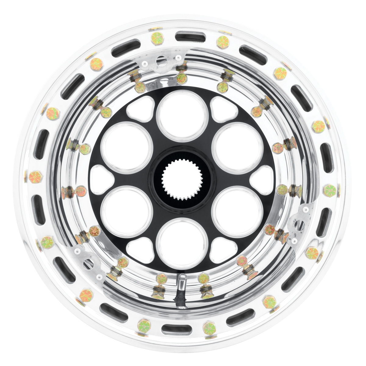 WELD Racing Magnum Midget Sprint 13X8 + Black Center - Polished Shell