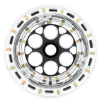 WELD Racing Magnum Midget Sprint 13X8 + Black Center - Polished Shell
