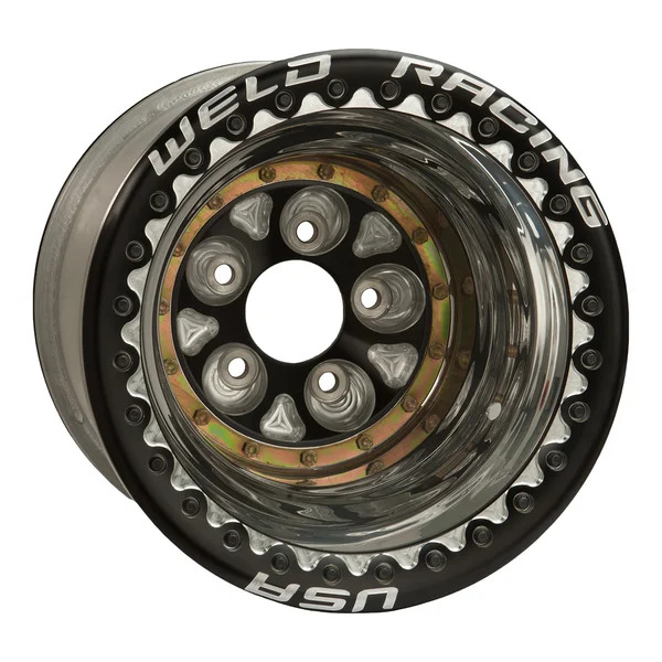 WELD Racing Magnum Pro 16X16 -89 Black Center - Polished Shell