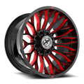 XF Off-Road XF-237 24X14 -76 Gloss Black & Red Milled