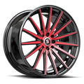Spec-1 SP-69 19X9.5 +42 Gloss Black & Red Machined