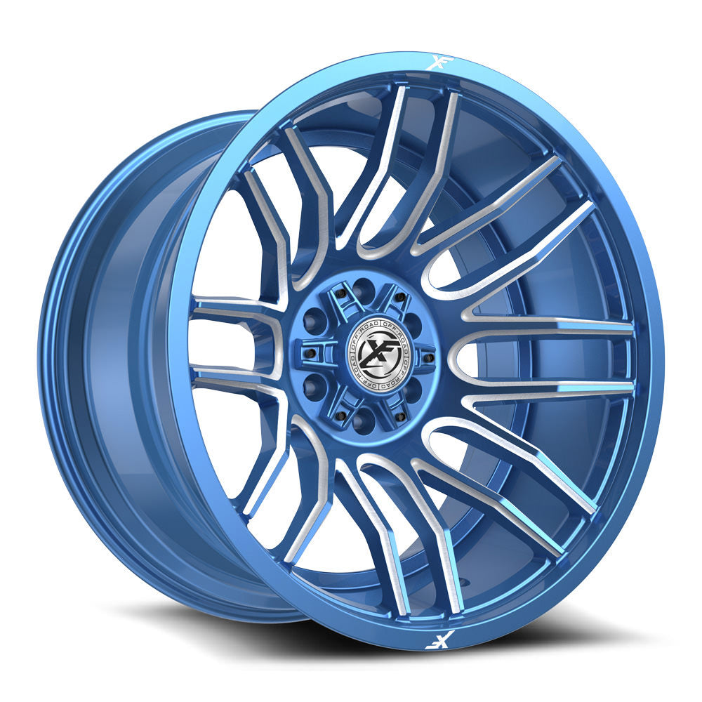 XF Off-Road XF-232 24X14 -76 Anodized Blue & Milled