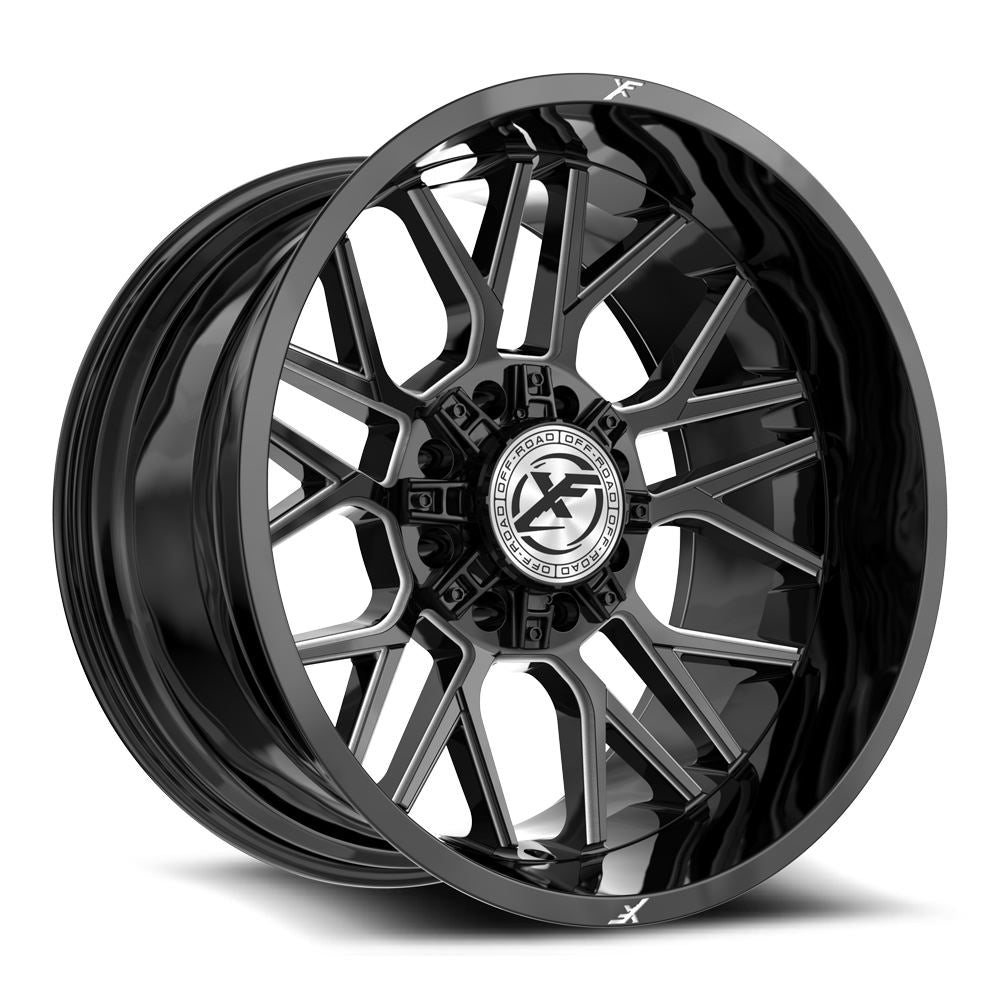 XF Off-Road XF-235 20X12 -44 Gloss Black & Milled