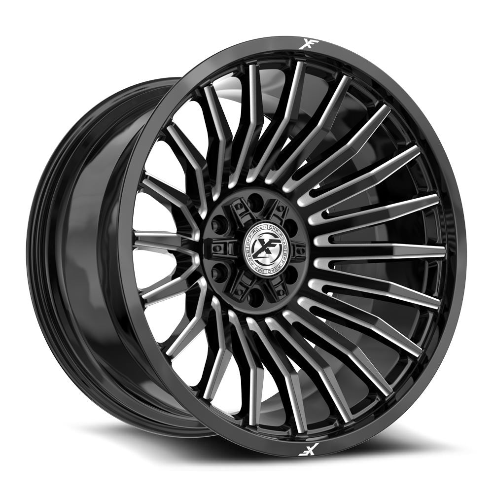 XF Off-Road XF-231 24X12 -44 Gloss Black & Milled