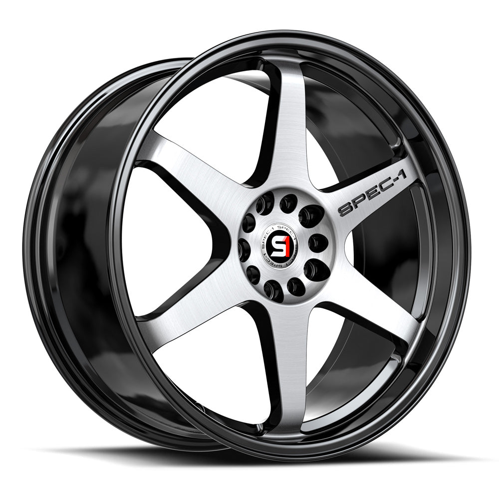 Spec-1 SPT-33 18X10.5 +20 Gloss Black & Machined