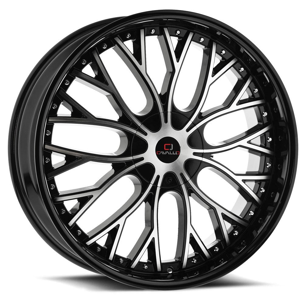 Cavallo CLV-33 26X9.5 +18 Gloss Black & Machined