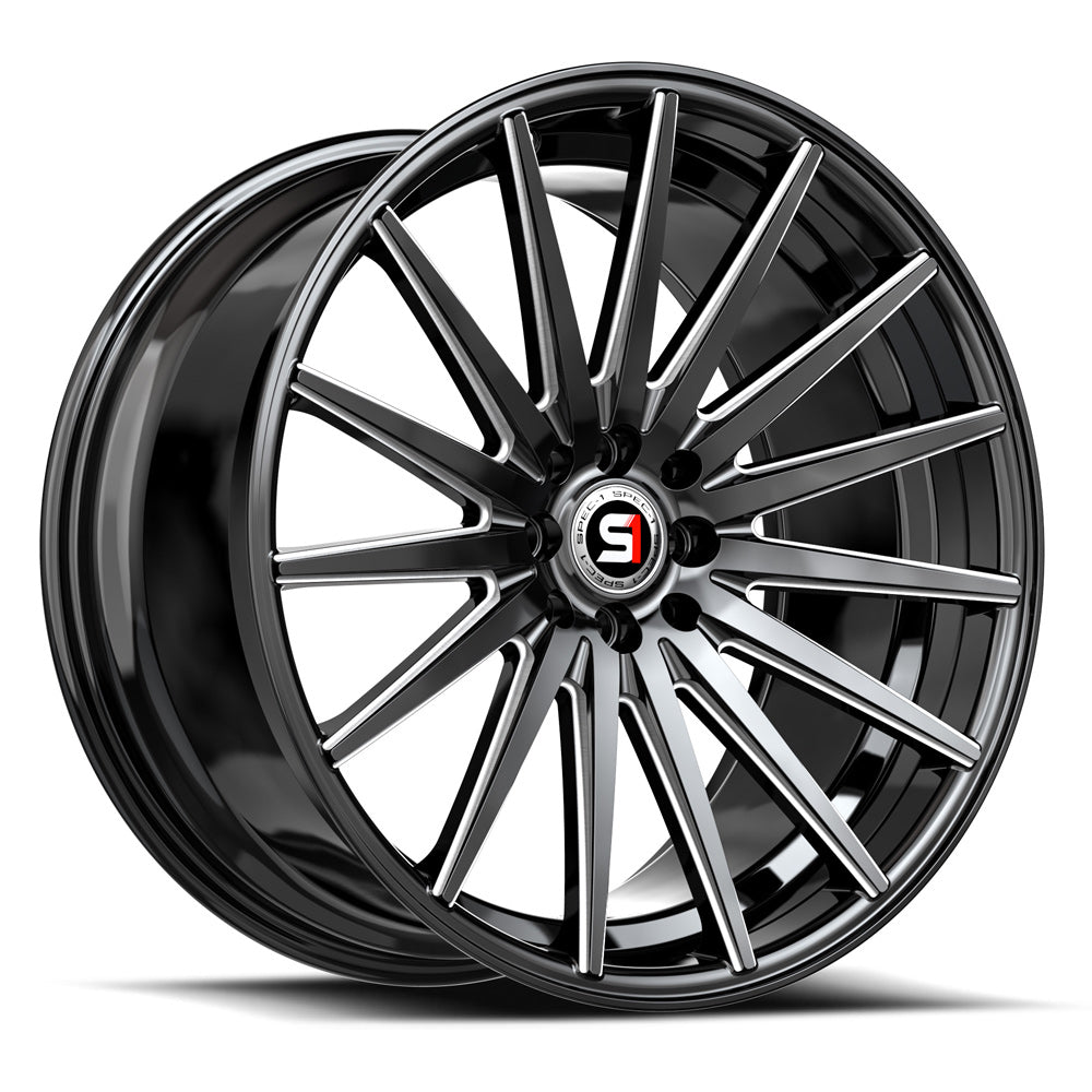 Spec-1 SP-69 19X9.5 +42 Gloss Black & Milled