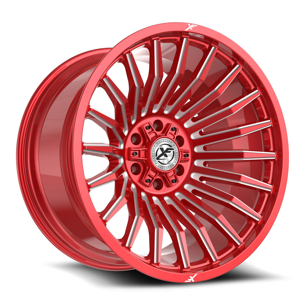 XF Off-Road XF-231 24X14 -76 Anodized Red & Milled
