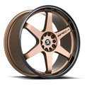 Spec-1 SPT-33 17X9 +42 Matte Bronze & Black Lip