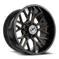 XF Off-Road XF-235 20X12 -44 Gloss Black & Bronze Milled