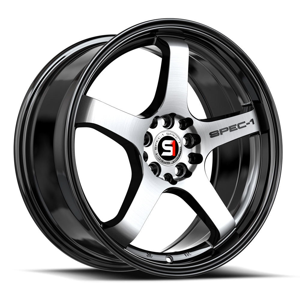 Spec-1 SPT-31 19X9.5 +25 Gloss Black & Machined