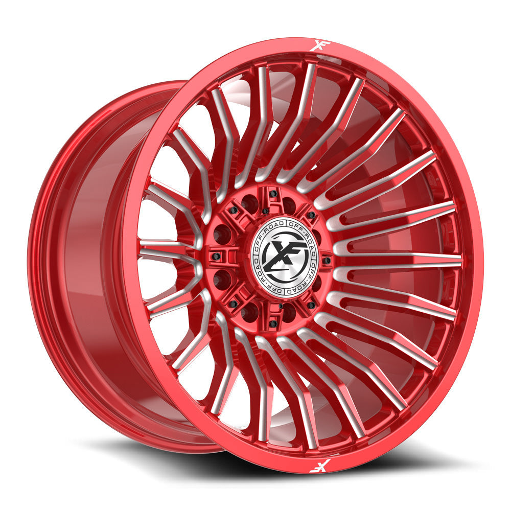 XF Off-Road XF-231 24X12 -44 Anodized Red & Milled